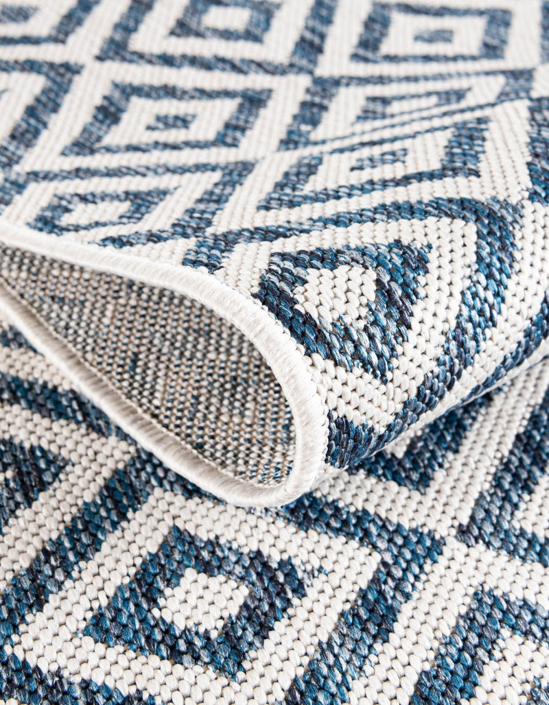 Urban Oasis Rugs Collection Area Rug -  Rooftop (Blue) Rectangle Blue  lifestyle 9