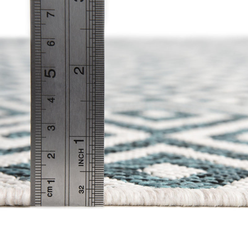 Urban Oasis Rugs Collection Area Rug -  Rooftop (Teal) Oval Teal  lifestyle 59