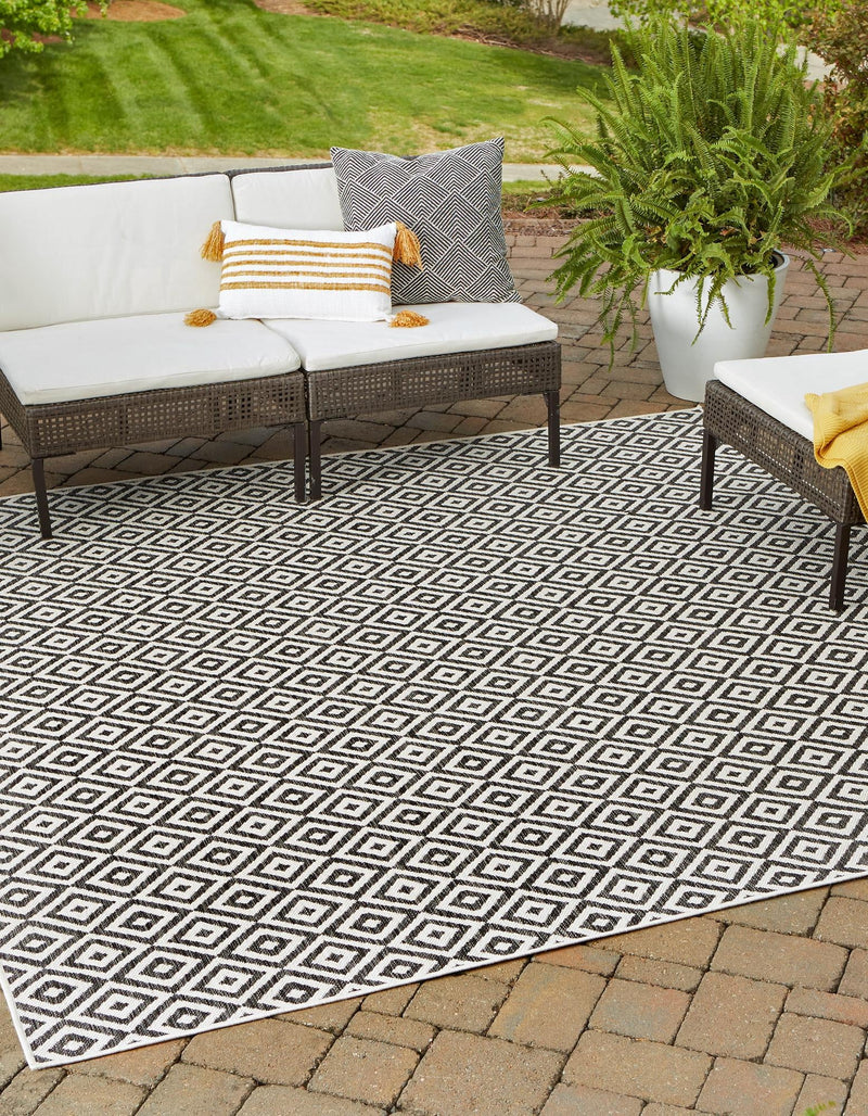Urban Oasis Rugs Collection Area Rug -  Rooftop (Charcoal Gray) Square Charcoal Gray  lifestyle 0