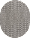 Urban Oasis Rugs Collection Area Rug -  Rooftop (Charcoal Gray) Oval Charcoal Gray Main