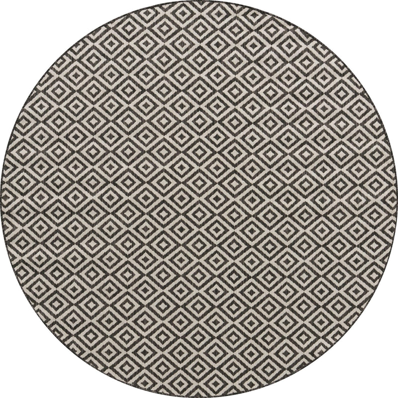 Urban Oasis Rugs Collection Area Rug -  Rooftop (Charcoal Gray) Round Charcoal Gray Main