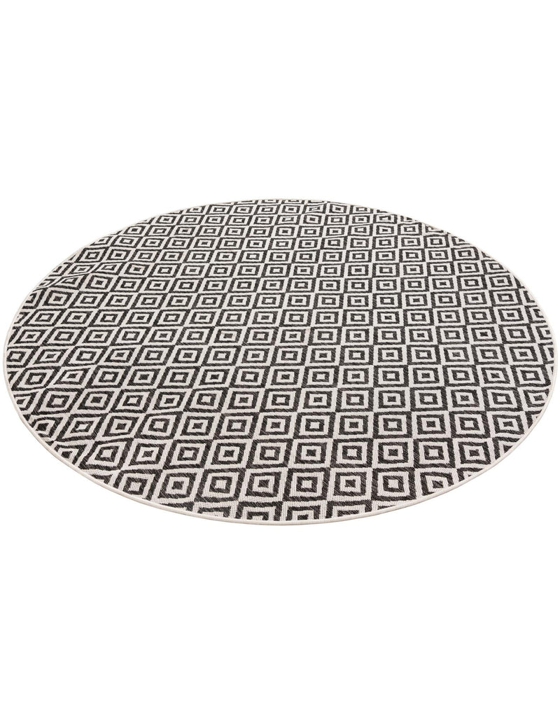 Urban Oasis Rugs Collection Area Rug -  Rooftop (Charcoal Gray) Round Charcoal Gray  lifestyle 15