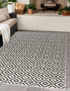 Urban Oasis Rugs Collection Area Rug -  Rooftop (Charcoal Gray) Rectangle Charcoal Gray  lifestyle 0