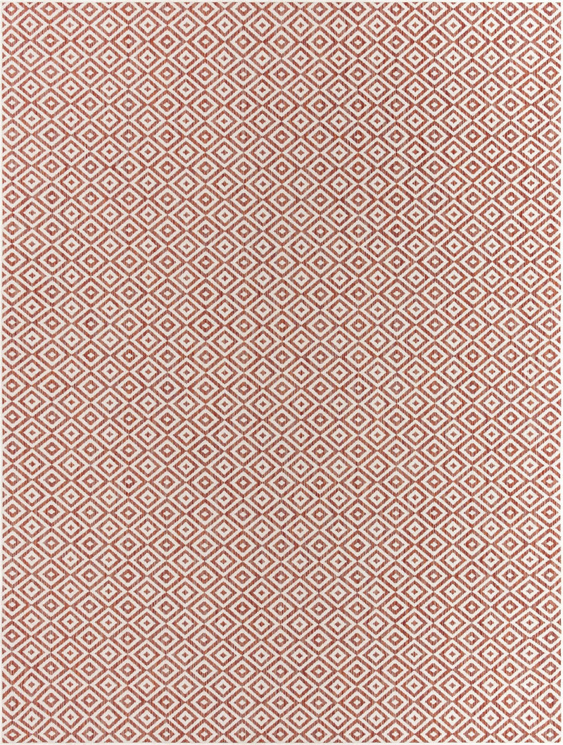Urban Oasis Rugs Collection Area Rug -  Rooftop (Rust Red) Rectangle Rust Red Main