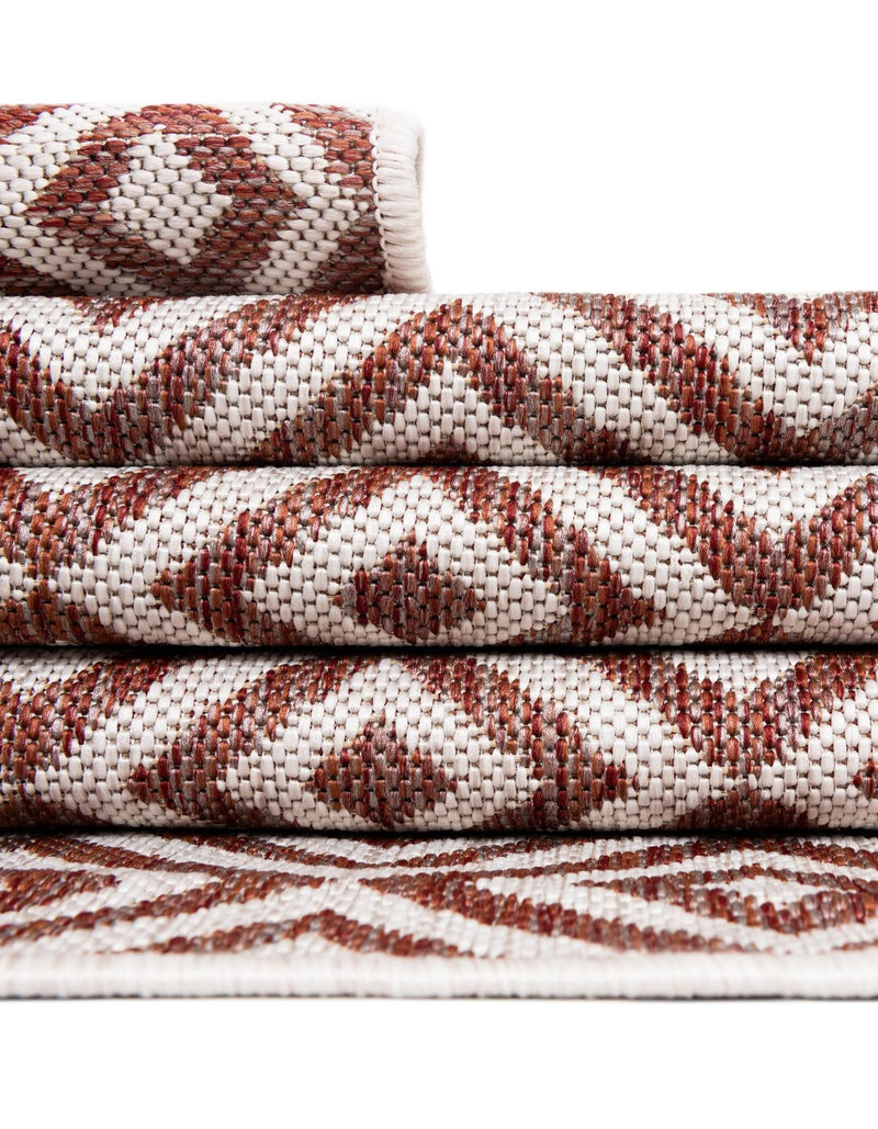 Urban Oasis Rugs Collection Area Rug -  Rooftop (Rust Red) Square Rust Red  lifestyle 55