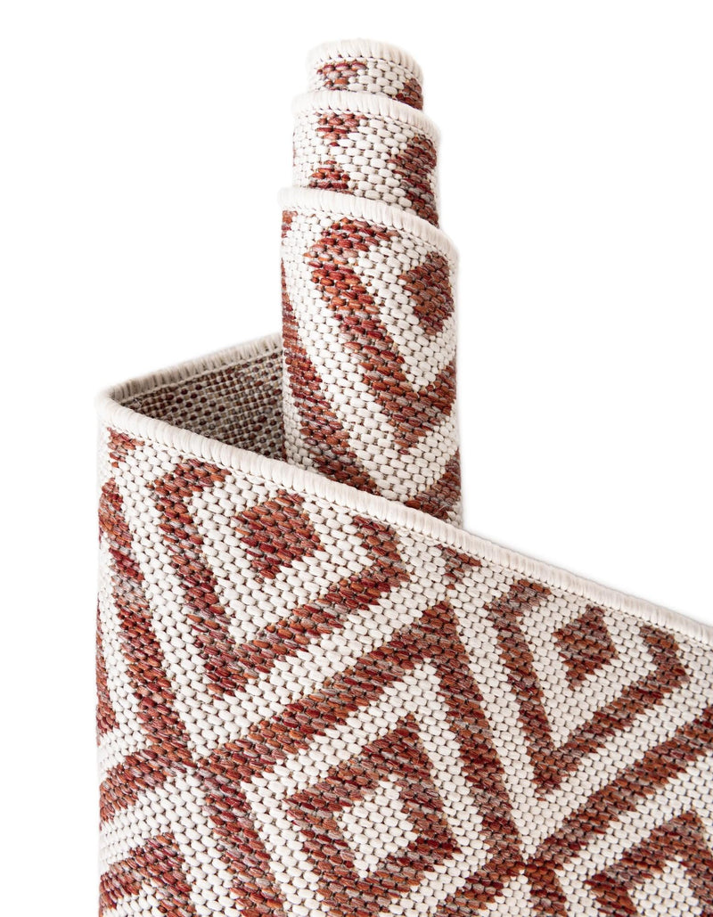 Urban Oasis Rugs Collection Area Rug -  Rooftop (Rust Red) Square Rust Red  lifestyle 58