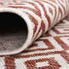 Urban Oasis Rugs Collection Area Rug -  Rooftop (Rust Red) Round Rust Red  lifestyle 6