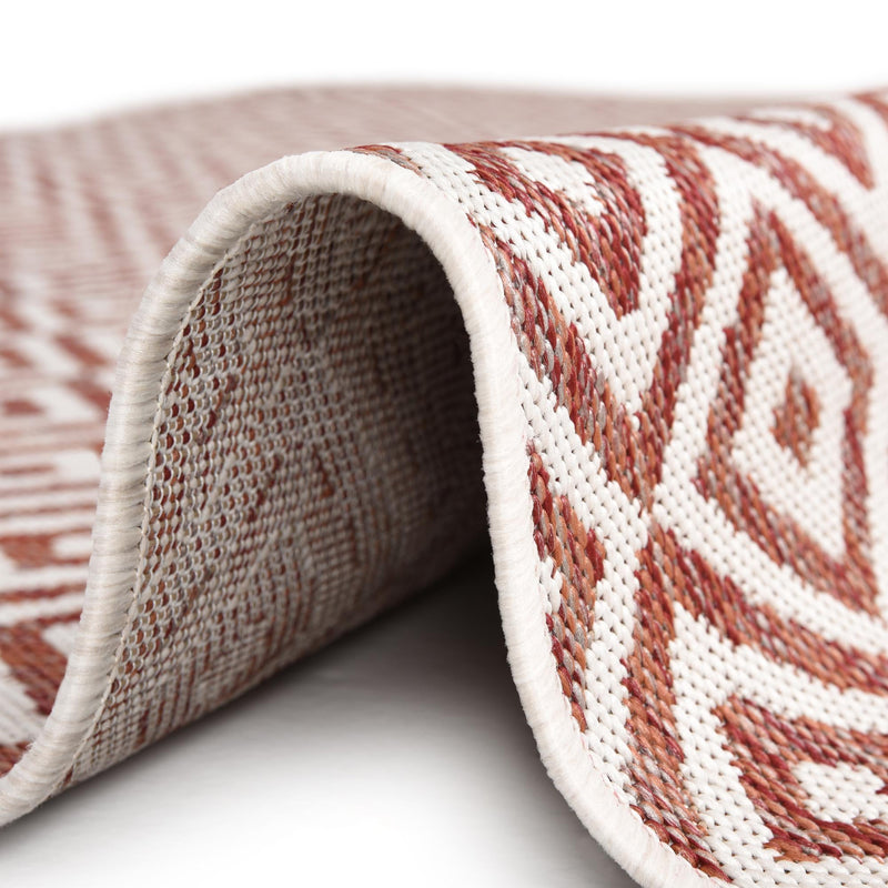 Urban Oasis Rugs Collection Area Rug -  Rooftop (Rust Red) Round Rust Red  lifestyle 11