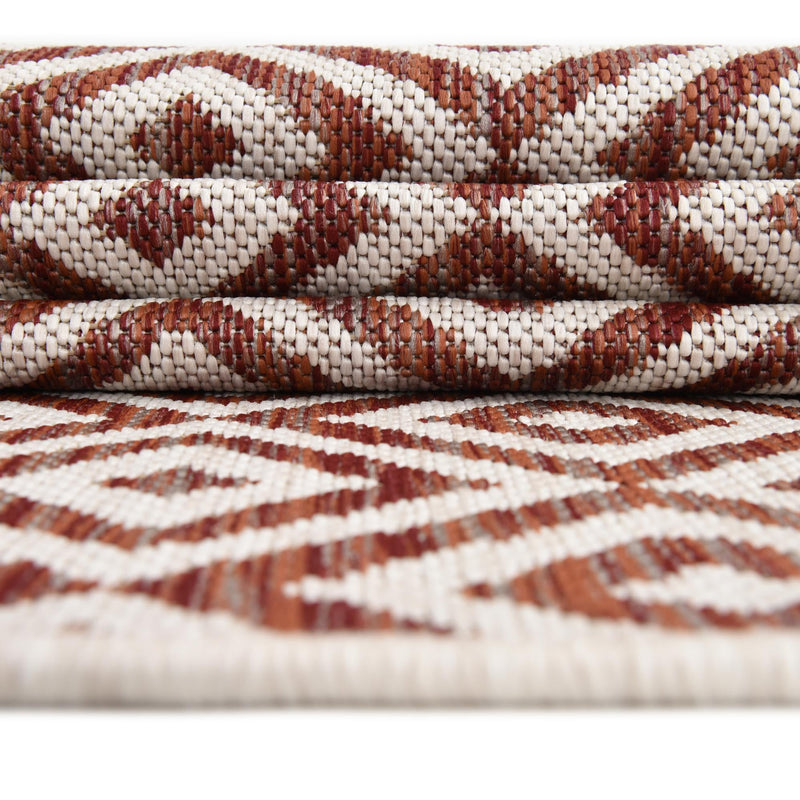 Urban Oasis Rugs Collection Area Rug -  Rooftop (Rust Red) Round Rust Red  lifestyle 15