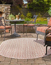 Urban Oasis Rugs Collection Area Rug -  Rooftop (Rust Red) Oval Rust Red  lifestyle 2
