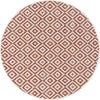 Urban Oasis Rugs Collection Area Rug -  Rooftop (Rust Red) Round Rust Red  lifestyle 32