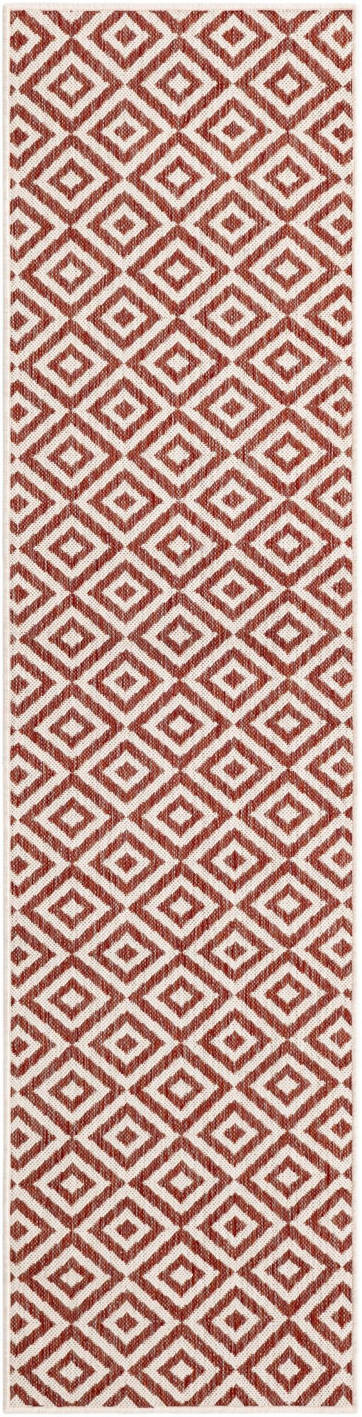 Urban Oasis Rugs Collection Area Rug -  Rooftop (Rust Red) Runner Rust Red Main