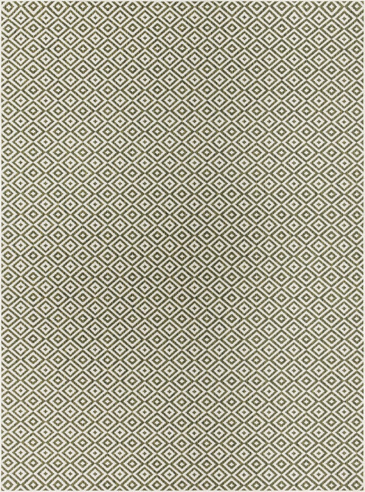 Urban Oasis Rugs Collection Area Rug -  Rooftop (Green) Rectangle Green Main