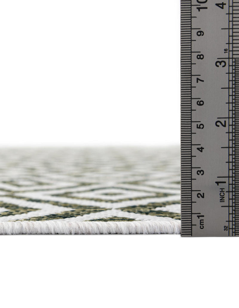 Urban Oasis Rugs Collection Area Rug -  Rooftop (Green) Round Green  lifestyle 4