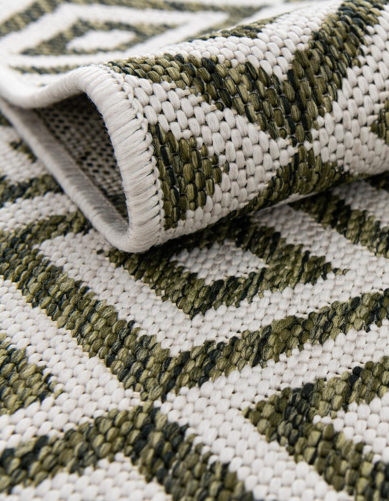 Urban Oasis Rugs Collection Area Rug -  Rooftop (Green) Round Green  lifestyle 6