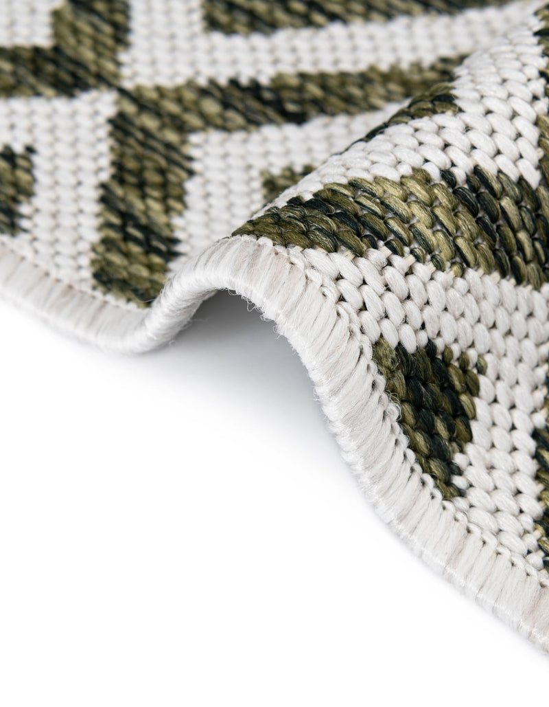 Urban Oasis Rugs Collection Area Rug -  Rooftop (Green) Round Green  lifestyle 11