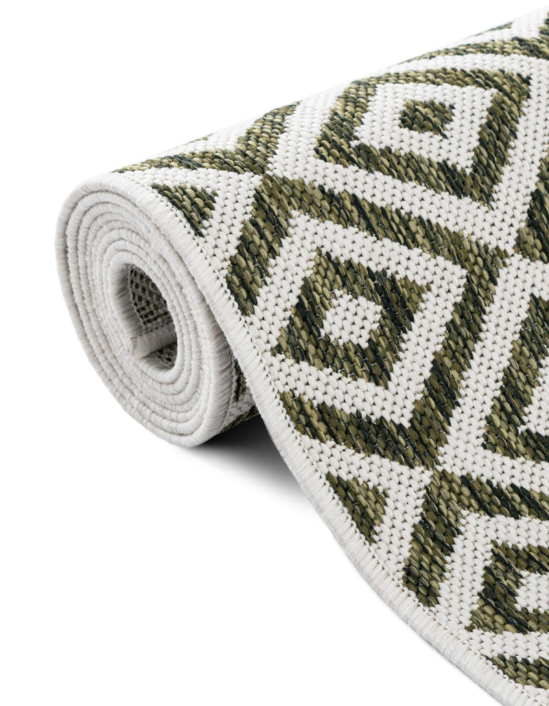 Urban Oasis Rugs Collection Area Rug -  Rooftop (Green) Round Green  lifestyle 13