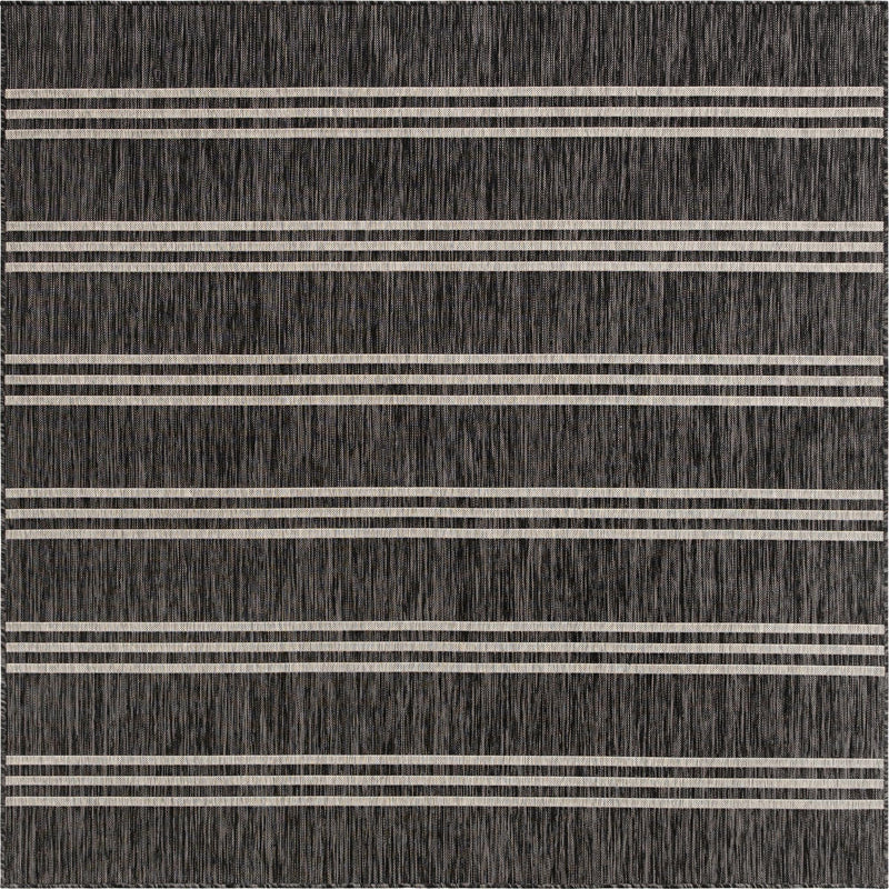 Urban Oasis Rugs Collection Area Rug -  District (Charcoal) Square Charcoal Main