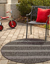 Urban Oasis Rugs Collection Area Rug -  District (Charcoal) Round Charcoal  lifestyle 3