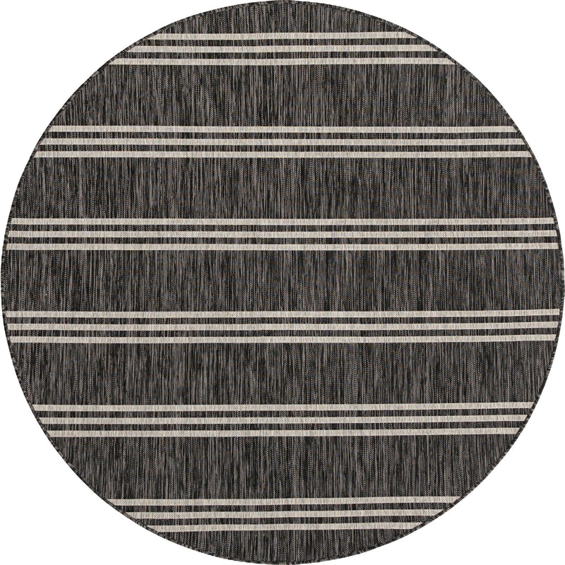 Urban Oasis Rugs Collection Area Rug -  District (Charcoal) Round Charcoal Main