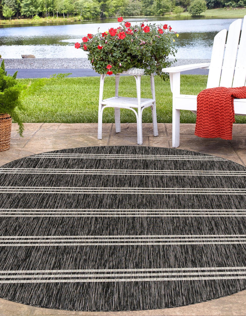 Urban Oasis Rugs Collection Area Rug -  District (Charcoal) Oval Charcoal  lifestyle 2