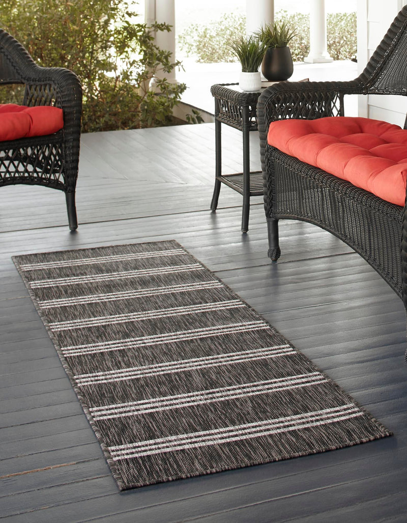 Urban Oasis Rugs Collection Area Rug -  District (Charcoal) Runner Charcoal  lifestyle 3