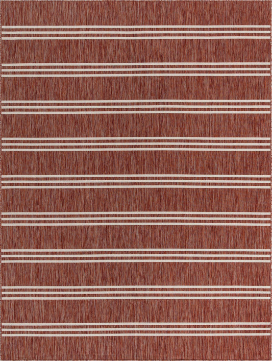 Urban Oasis Rugs Collection Area Rug -  District (Rust Red) Rectangle Rust Red Main
