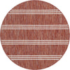 Urban Oasis Rugs Collection Area Rug -  District (Rust Red) Round Rust Red Main