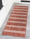 Urban Oasis Rugs Collection Area Rug -  District (Rust Red) Runner Rust Red  lifestyle 0