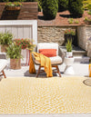 Urban Oasis Rugs Collection Area Rug -  Terrace (Yellow Ivory) Square Yellow Ivory  lifestyle 2