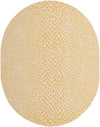 Urban Oasis Rugs Collection Area Rug -  Terrace (Yellow Ivory) Oval Yellow Ivory Main