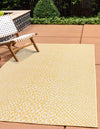 Urban Oasis Rugs Collection Area Rug -  Terrace (Yellow Ivory) Rectangle Yellow Ivory  lifestyle 0