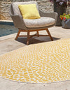Urban Oasis Rugs Collection Area Rug -  Terrace (Yellow Ivory) Oval Yellow Ivory  lifestyle 2