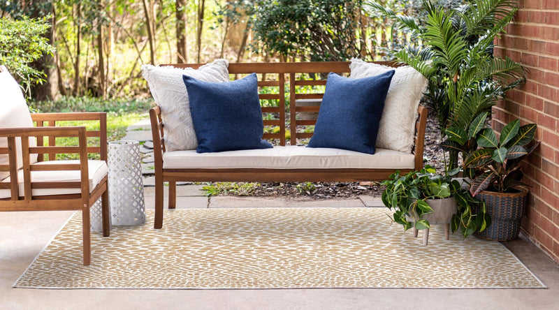 Urban Oasis Rugs Collection Area Rug -  Terrace (Dark Beige) Rectangle Dark Beige  lifestyle 3