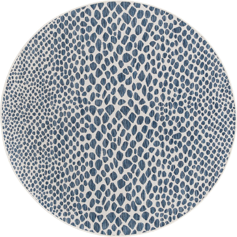 Urban Oasis Rugs Collection Area Rug -  Terrace (Blue) Round Blue Main