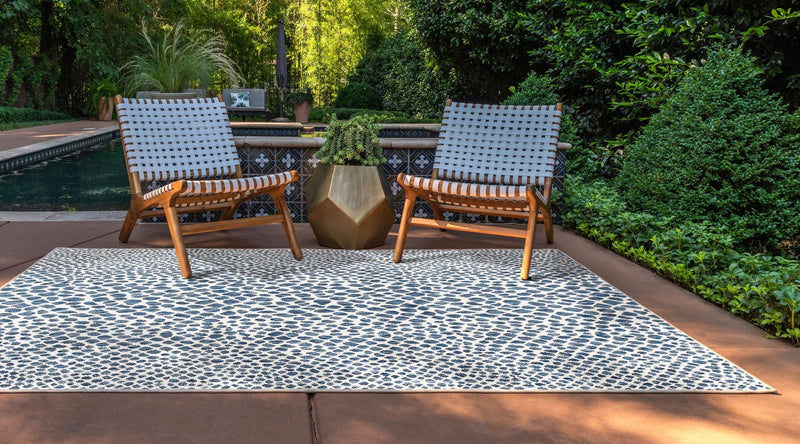 Urban Oasis Rugs Collection Area Rug -  Terrace (Blue) Rectangle Blue  lifestyle 3