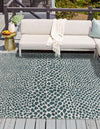 Urban Oasis Rugs Collection Area Rug -  Terrace (Teal) Square Teal  lifestyle 0
