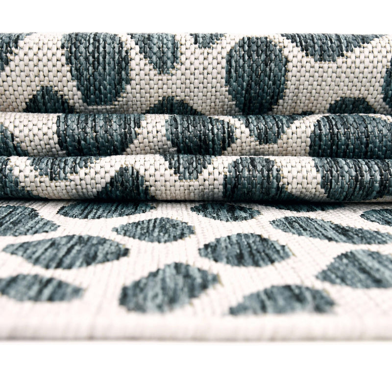Urban Oasis Rugs Collection Area Rug -  Terrace (Teal) Rectangle Teal  lifestyle 34