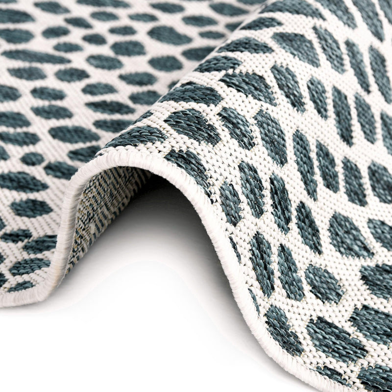 Urban Oasis Rugs Collection Area Rug -  Terrace (Teal) Rectangle Teal  lifestyle 36