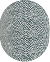 Urban Oasis Rugs Collection Area Rug -  Terrace (Teal) Oval Teal Main