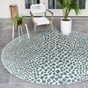 Urban Oasis Rugs Collection Area Rug -  Terrace (Teal) Round Teal  lifestyle 0