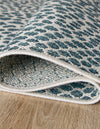 Urban Oasis Rugs Collection Area Rug -  Terrace (Teal) Oval Teal  lifestyle 16