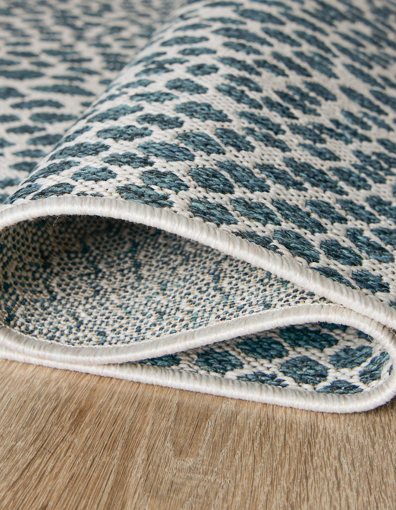 Urban Oasis Rugs Collection Area Rug -  Terrace (Teal) Oval Teal  lifestyle 16