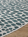 Urban Oasis Rugs Collection Area Rug -  Terrace (Teal) Oval Teal  lifestyle 18