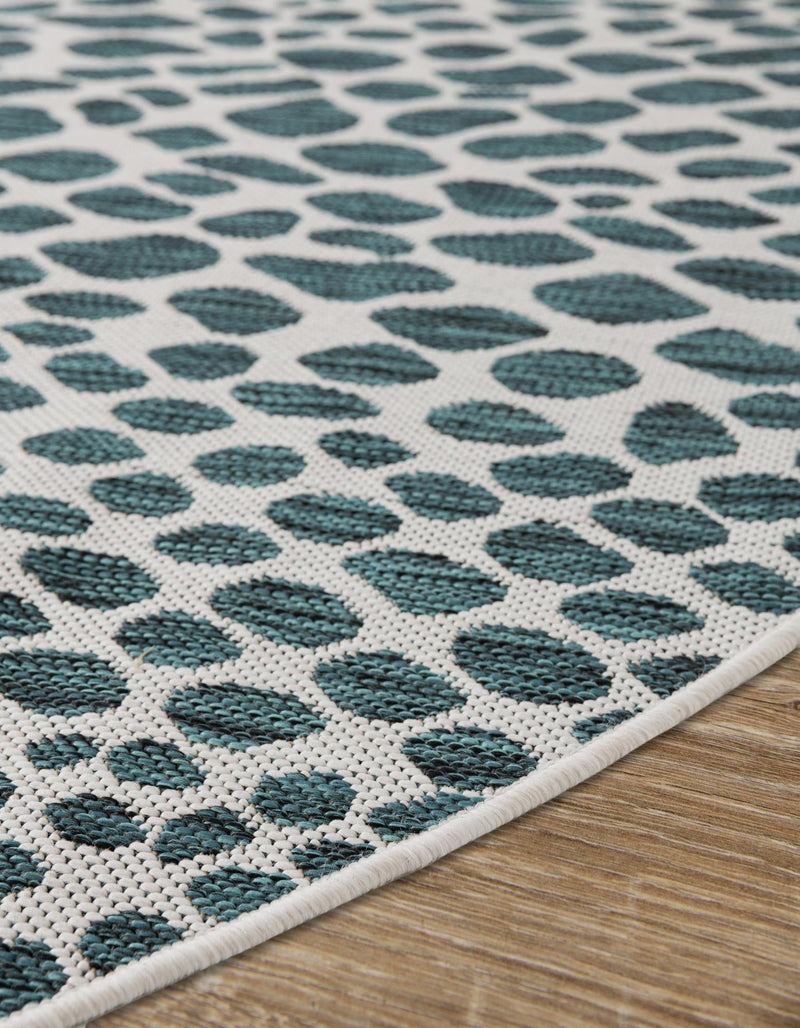 Urban Oasis Rugs Collection Area Rug -  Terrace (Teal) Oval Teal  lifestyle 18