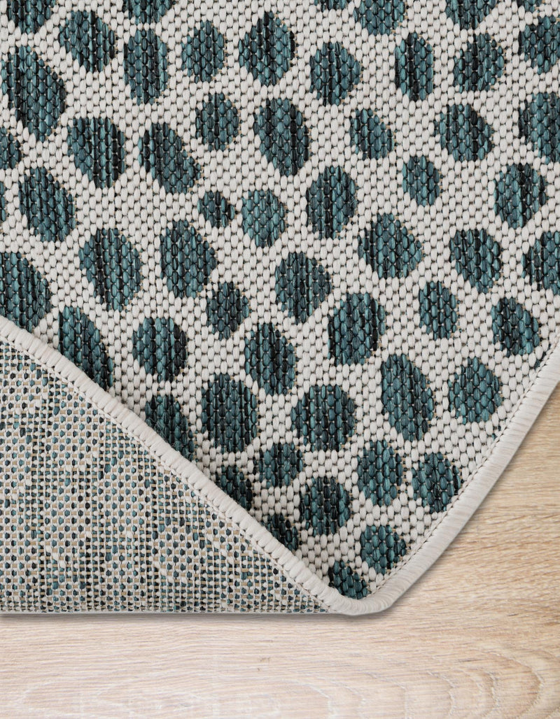 Urban Oasis Rugs Collection Area Rug -  Terrace (Teal) Oval Teal  lifestyle 19