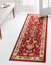 Isfahan Elegance Collection Area Rug - Naghsh-e Jahan (Burgundy) Runner Burgundy  lifestyle 64