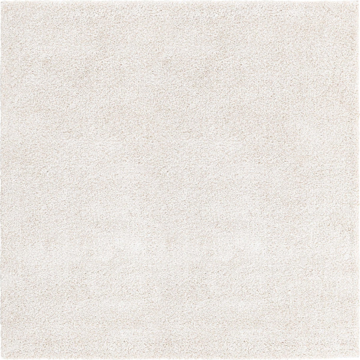 Solid Shag Seaside Collection Area Rug - Azure Cove (Ivory) Square Ivory  lifestyle 21