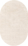 Solid Shag Seaside Collection Area Rug - Azure Cove (Ivory) Oval Ivory  lifestyle 22