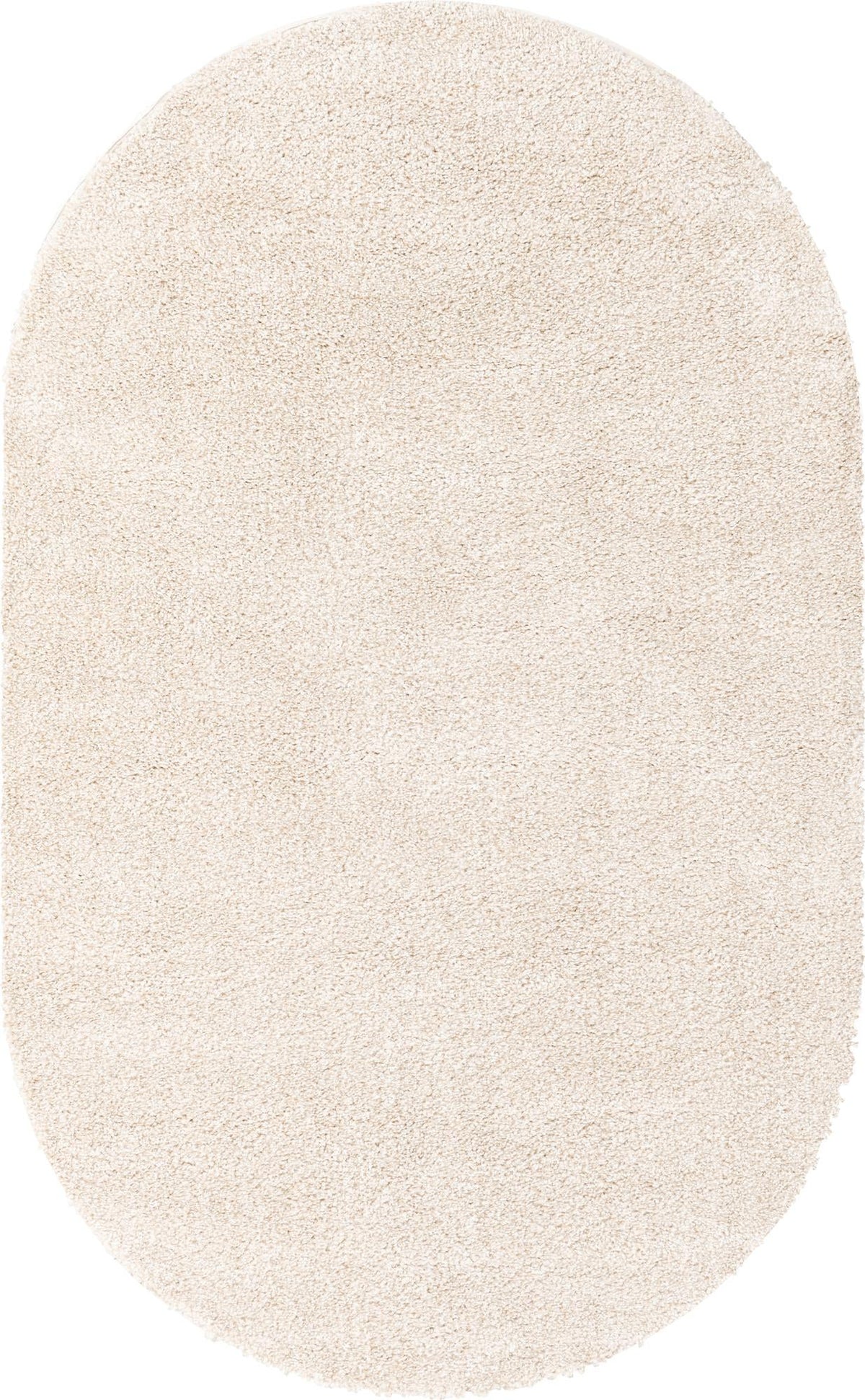 Solid Shag Seaside Collection Area Rug - Azure Cove (Ivory) Oval Ivory  lifestyle 22